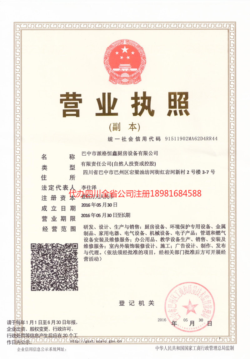 南阳南阳派格恒鑫厨房设备有限公司